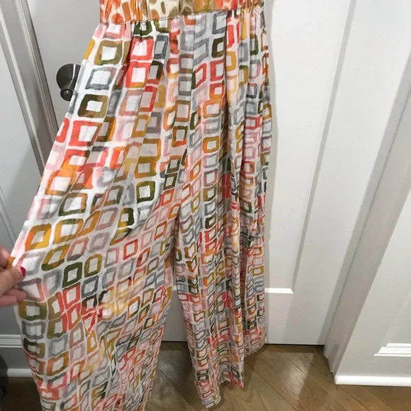 NWT Conditions Apply Anthropologie Watercolor Jumpsuit